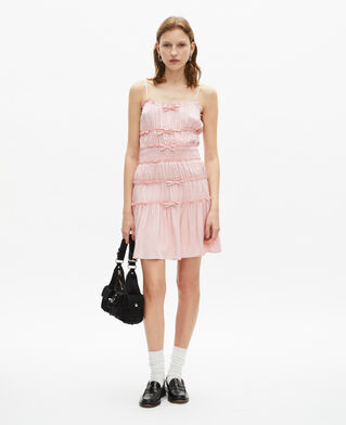 The Kooples WOMEN LILA short dress with lilac bows