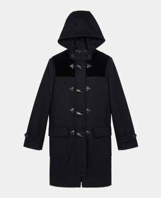 The Kooples FEMME BLACK caban à capuche noir