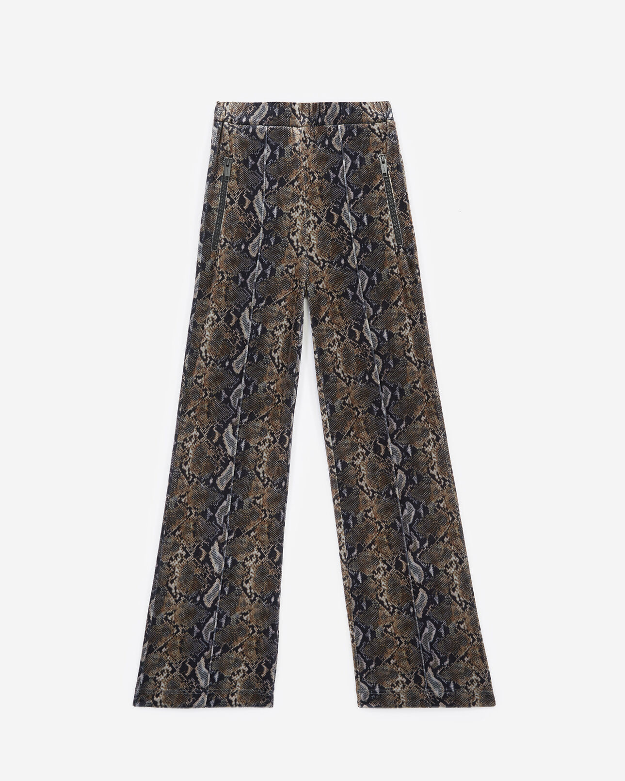 The Kooples WOMEN SNAKE PRINT high-waisted loose printed joggers