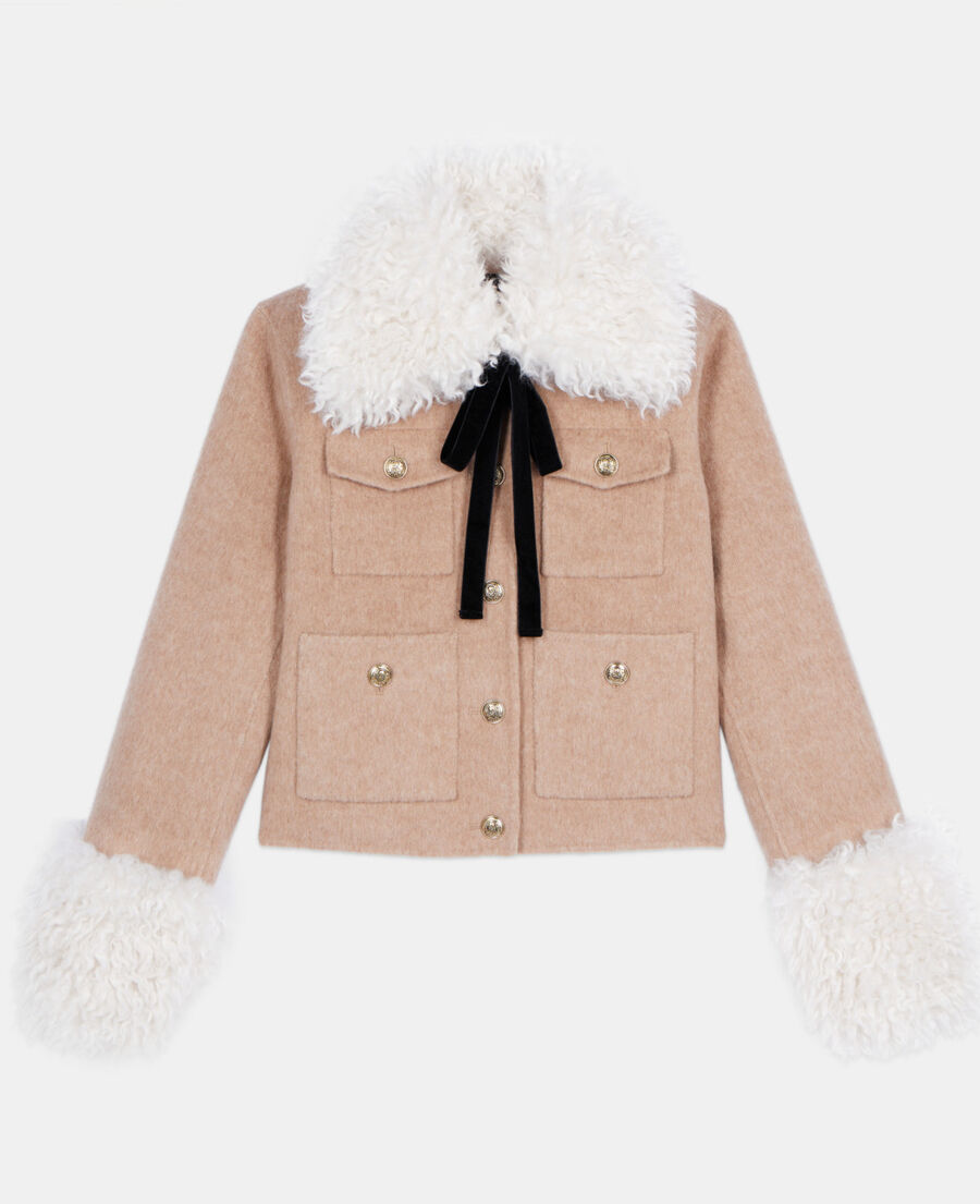 The Kooples DAMEN BEIGE LINEN beige jacke
