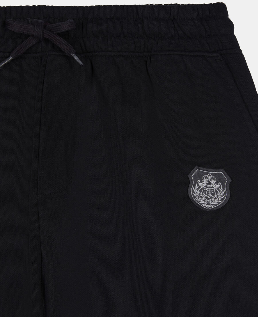 The Kooples HERREN BLACK schwarze jogginghose mit wappen