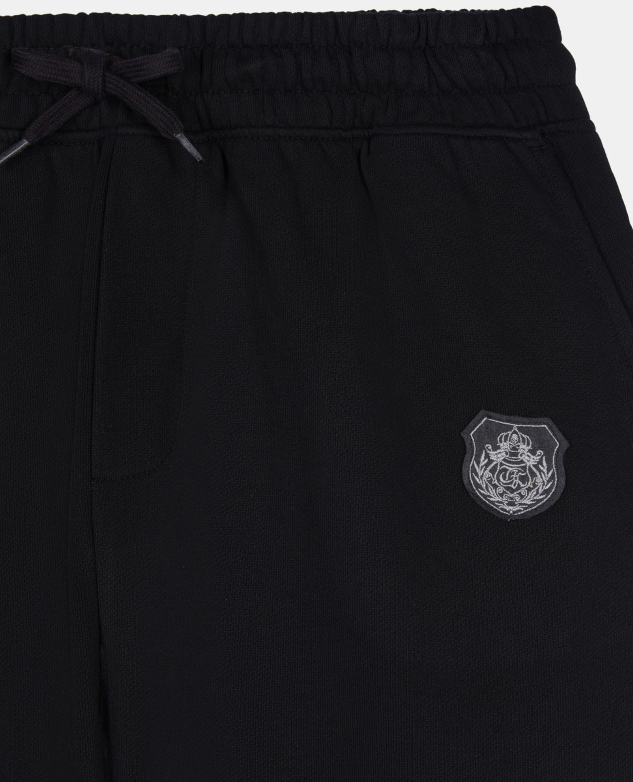 Schwarze Jogginghose mit Wappen, BLACK, hi-res image number null