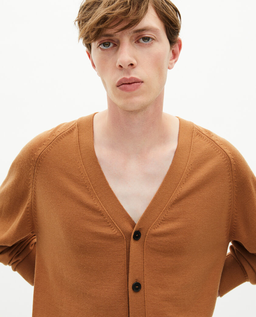 The Kooples HOMBRE CAMEL c&aacute;rdigan de lana de camello