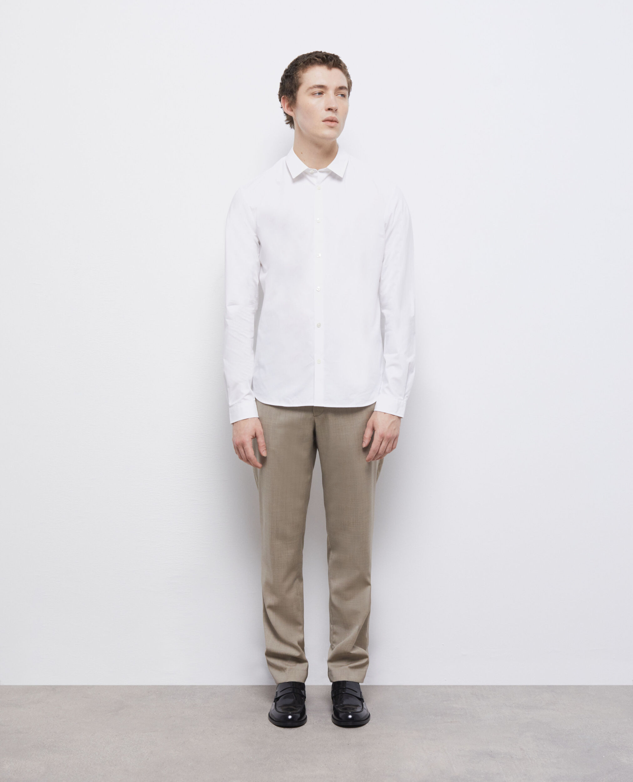 Camisa formal blanca, WHITE, hi-res image number null