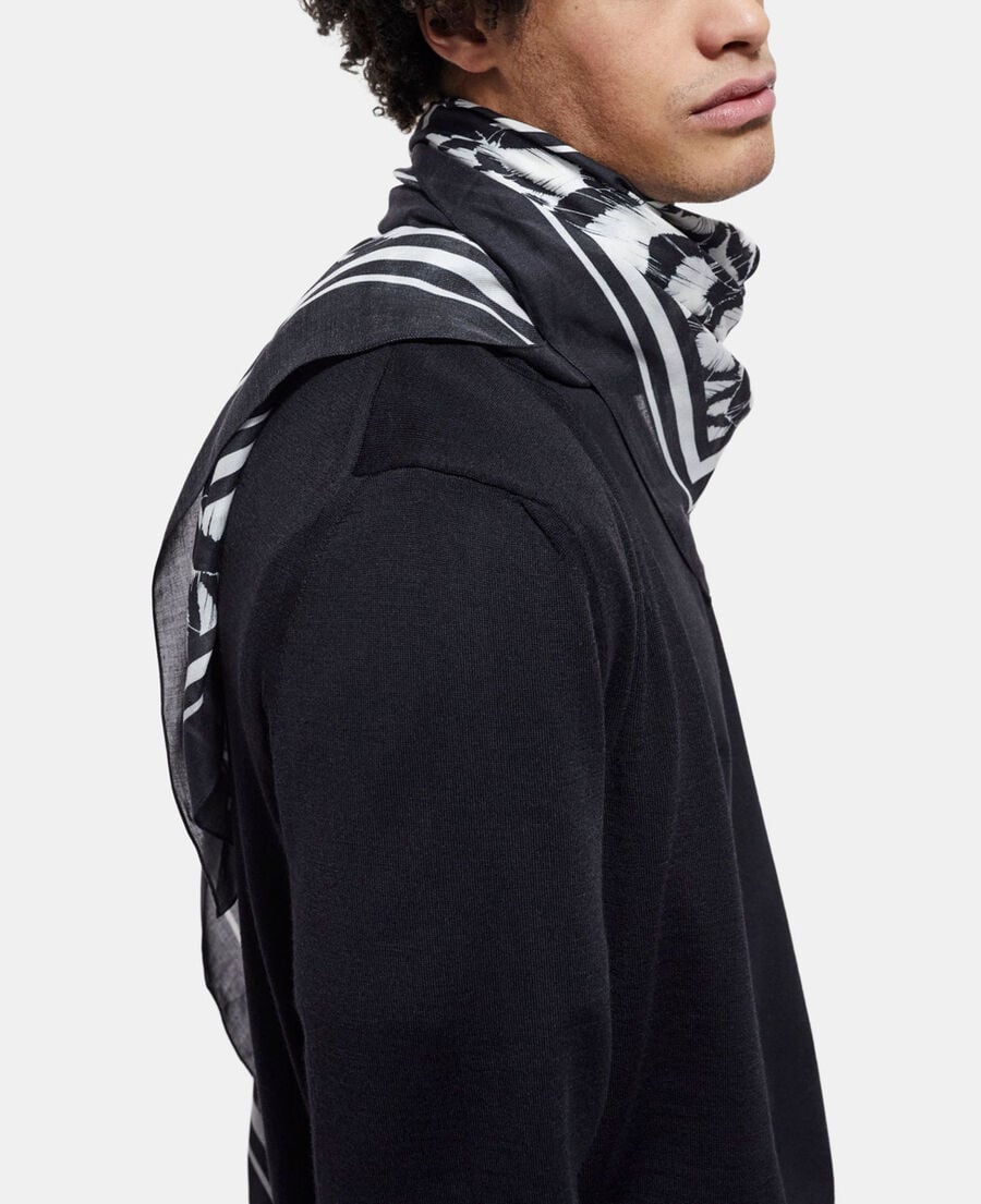 The Kooples MIXTE ECRU foulard en cachemire imprimé