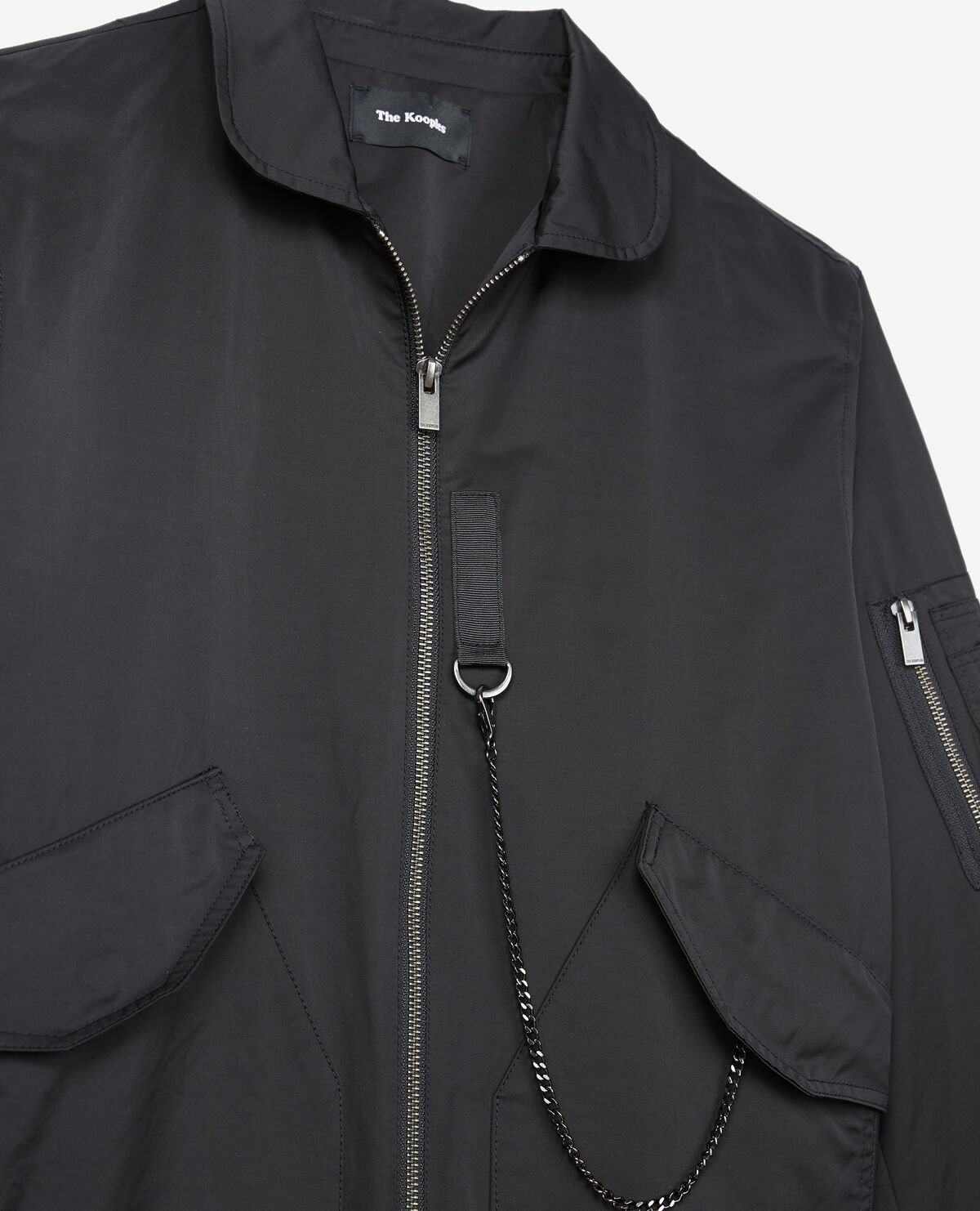 Black bomber jacket