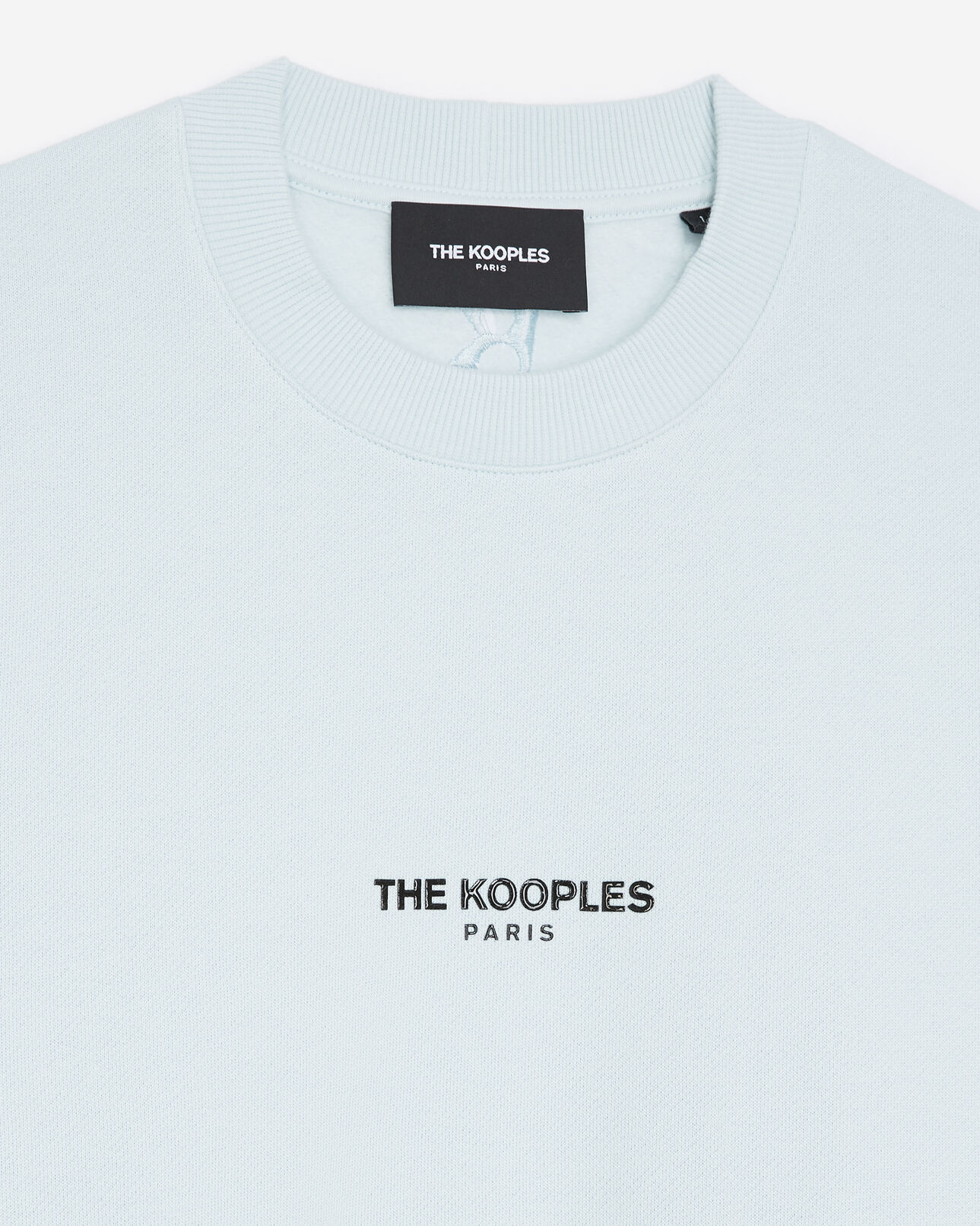 The Kooples FEMME BLUE sweat bleu ciel à logo the kooples