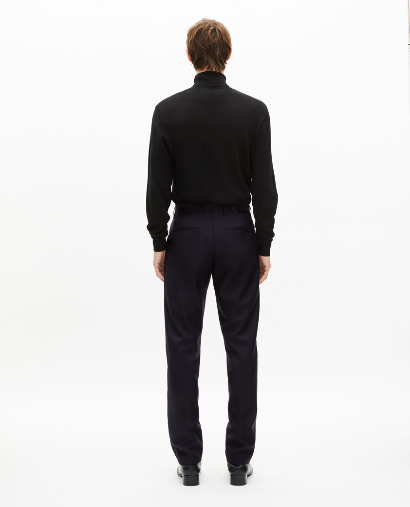 The Kooples HOMME NAVY-RED pantalon de costume à rayures marine