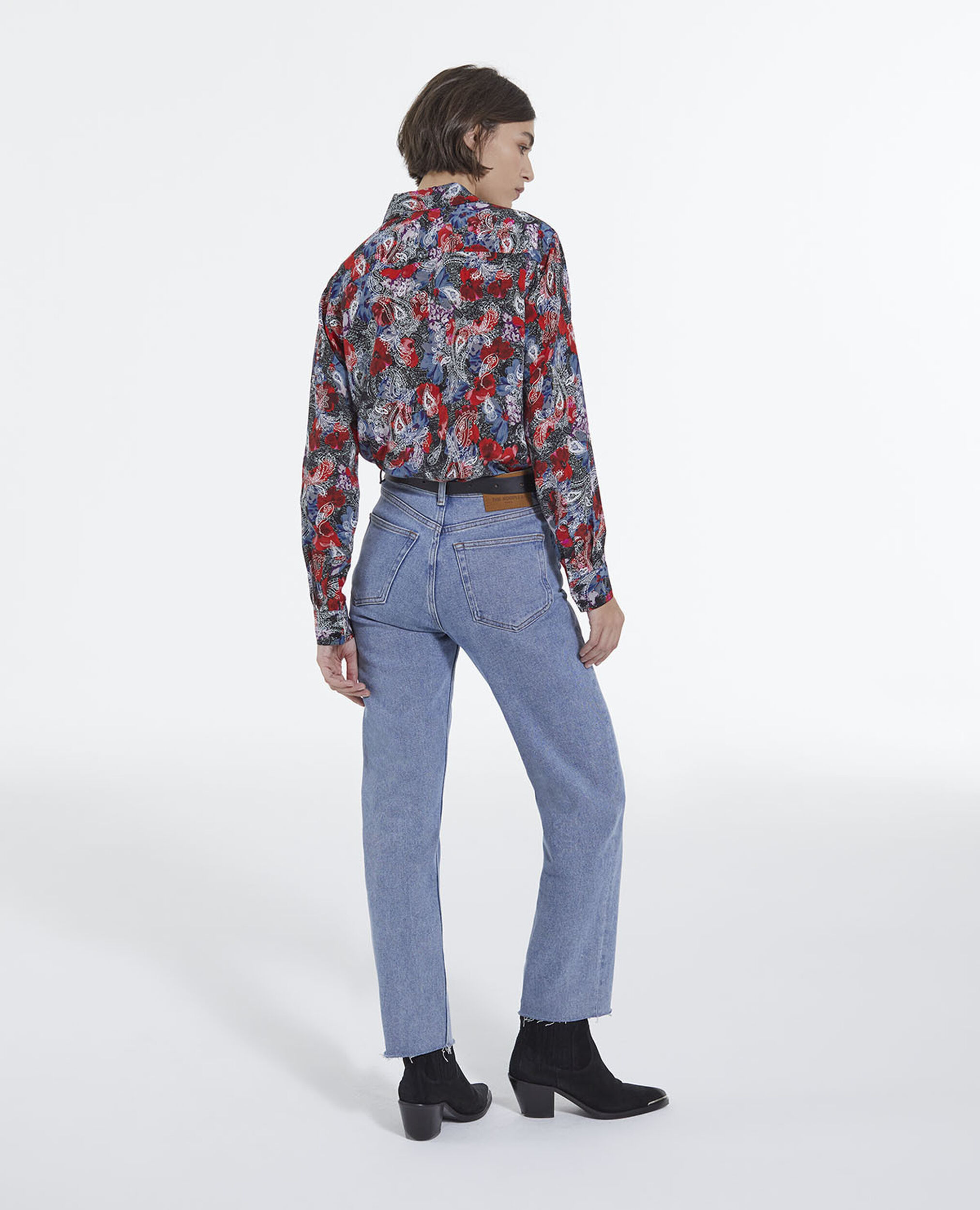 Multicolored printed shirt, RED, hi-res image number null