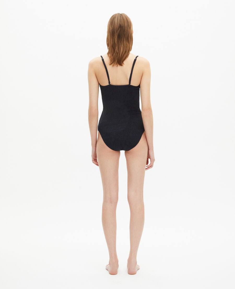 The Kooples WOMEN BLACK the kooples x luz one-piece strapless black swimsuit