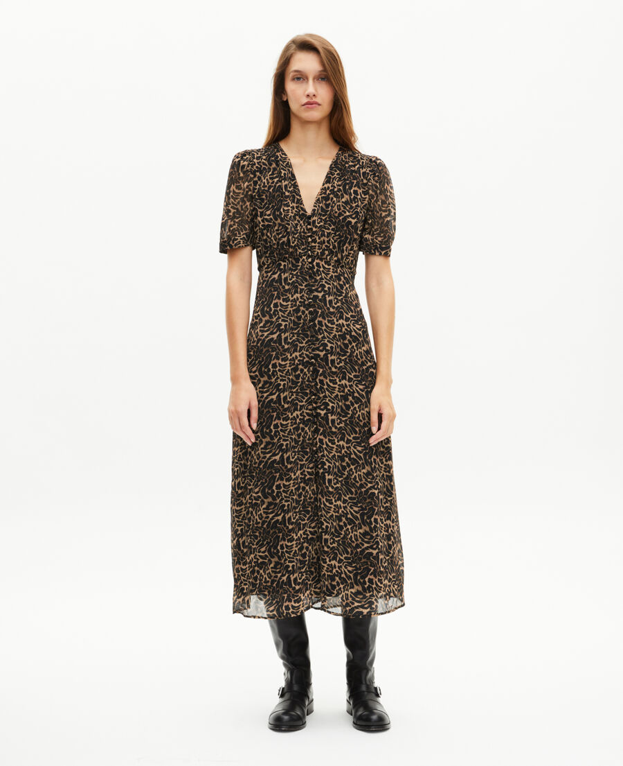 The Kooples FEMME LEOPARD robe longue léopard