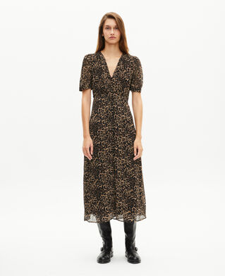 The Kooples FEMME LEOPARD robe longue léopard