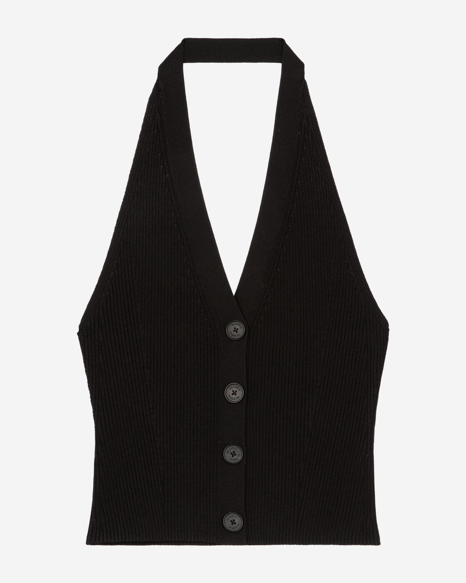 Black mesh top, BLACK, hi-res image number null
