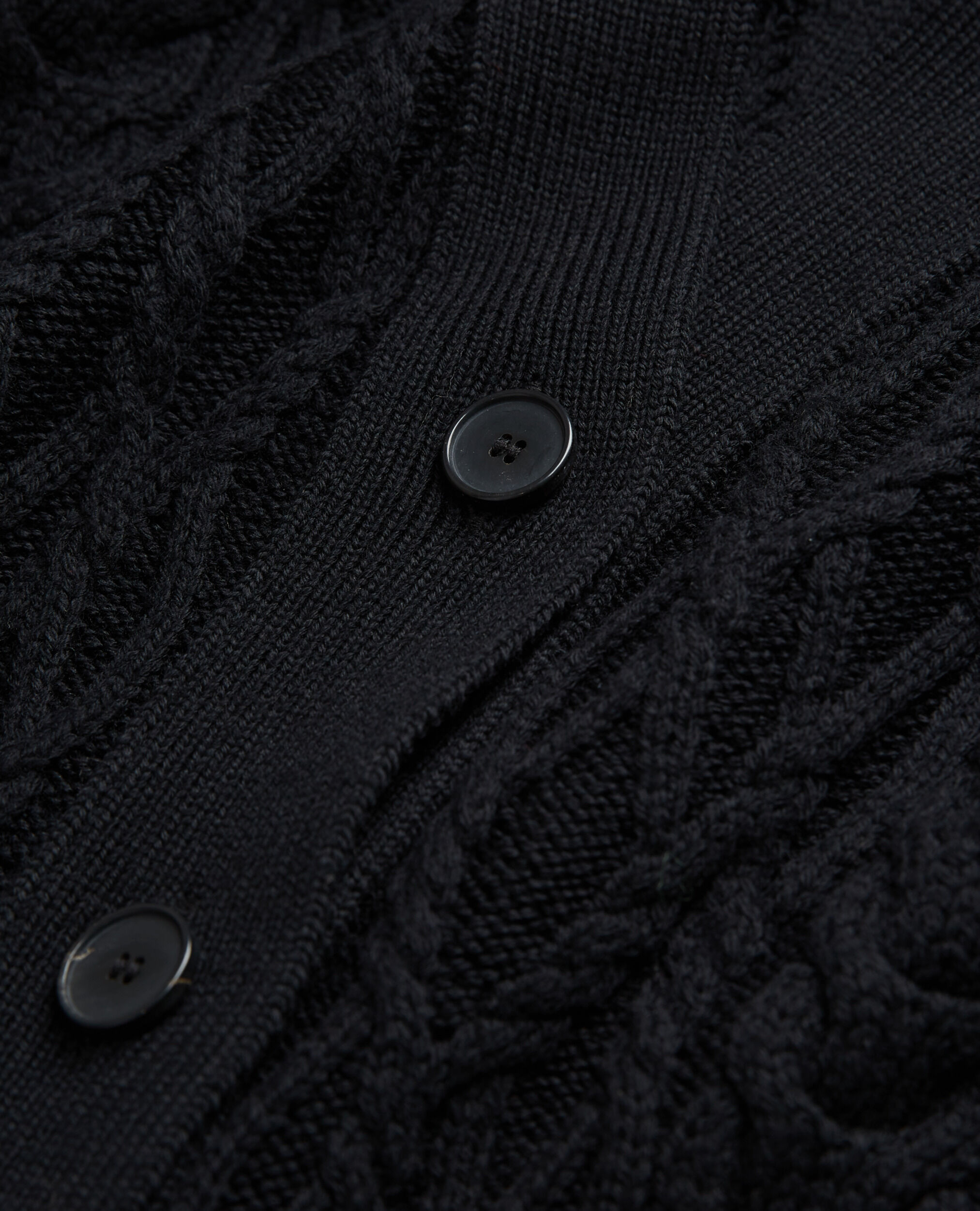 Cardigan en laine noir, BLACK, hi-res image number null