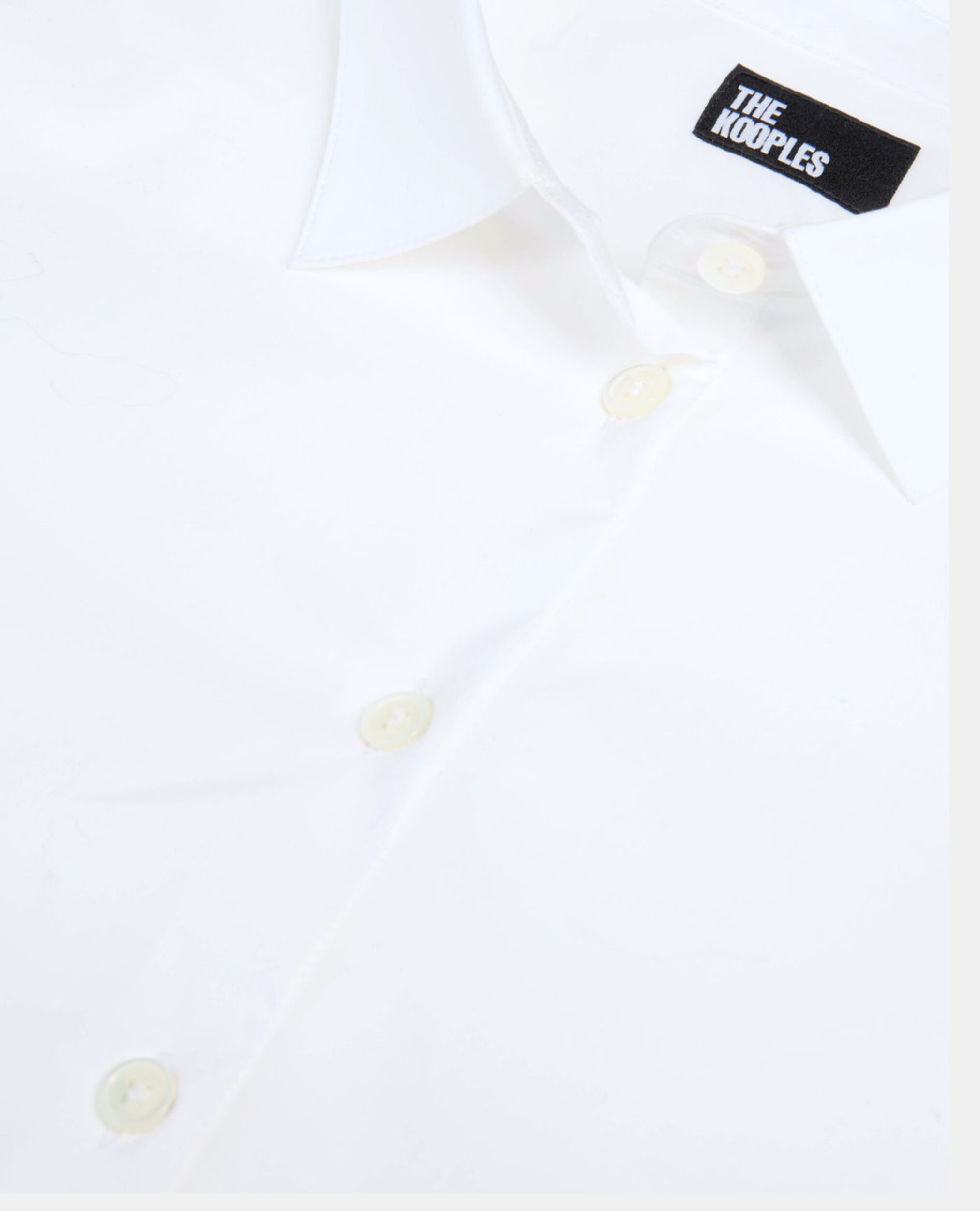 White poplin shirt, WHITE, hi-res image number null