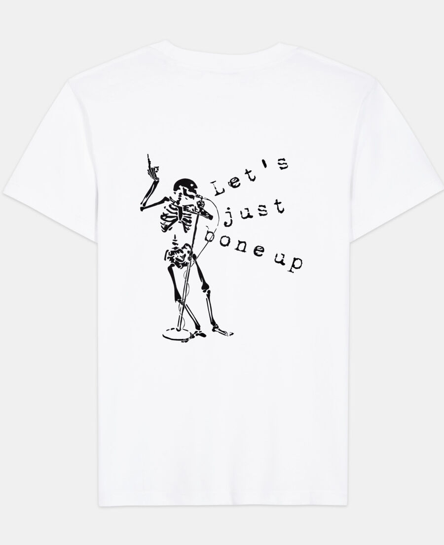 t-shirt sérigraphié blanc