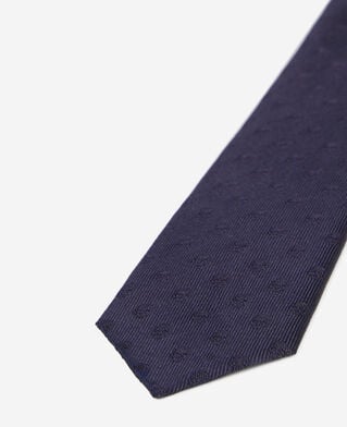 The Kooples MEN NAVY navy blue silk tie