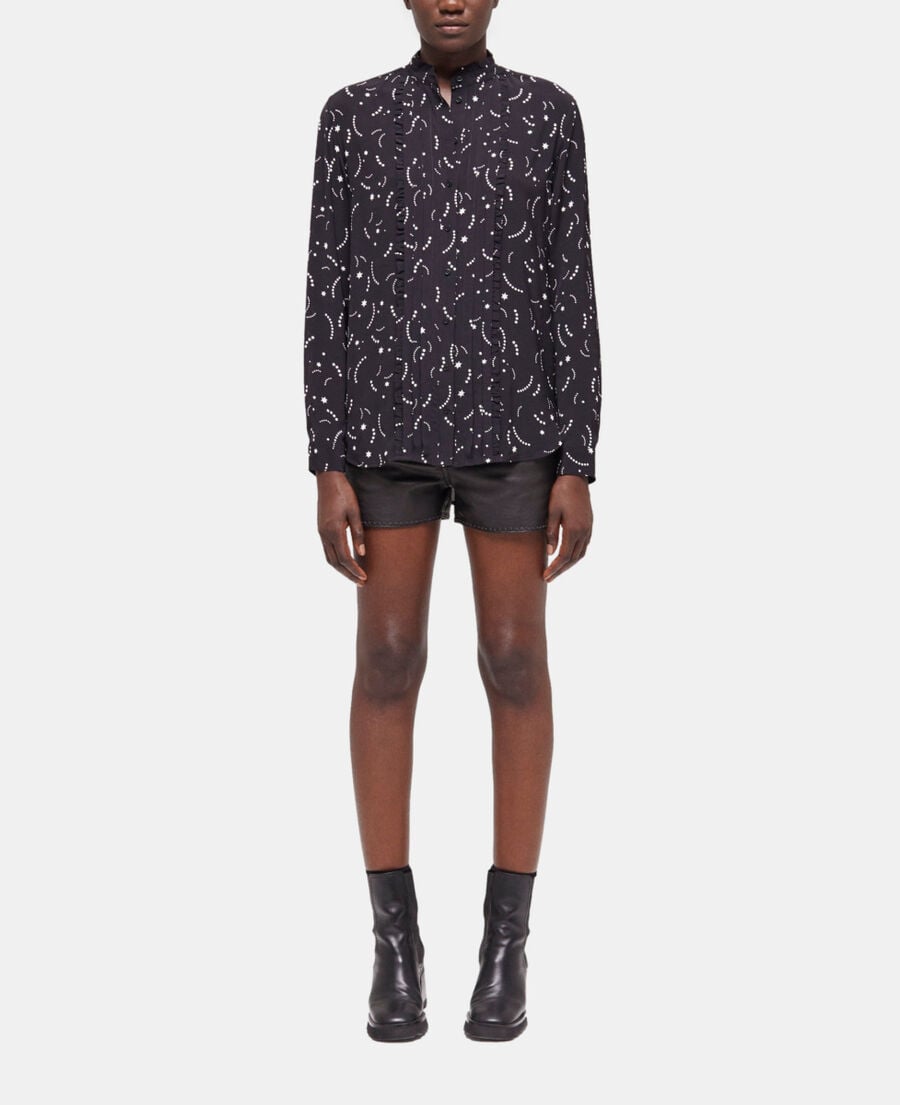 The Kooples FEMME BLACK WHITE chemise imprimée