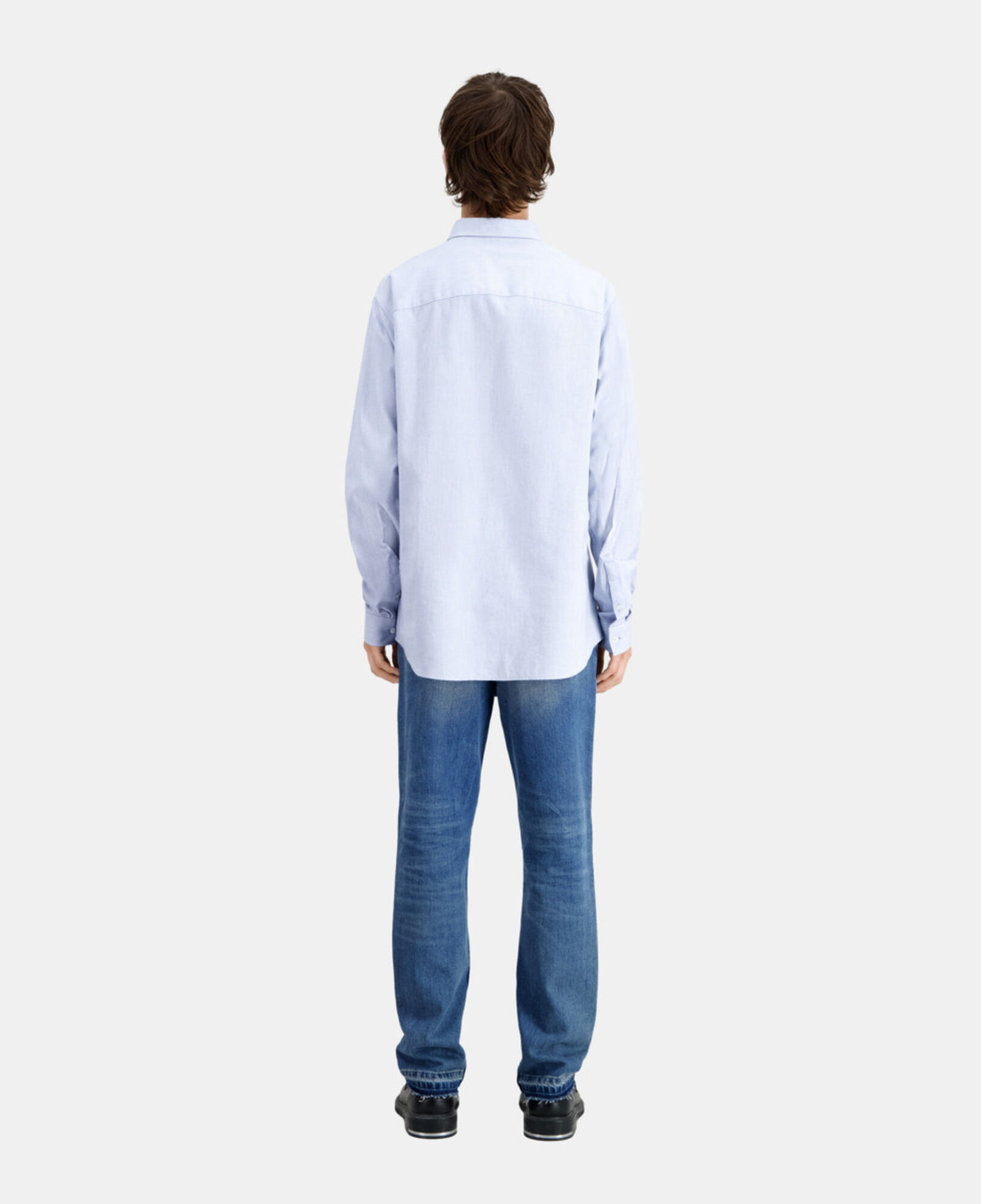 The Kooples MEN LIGHT BLUE blue oxford shirt