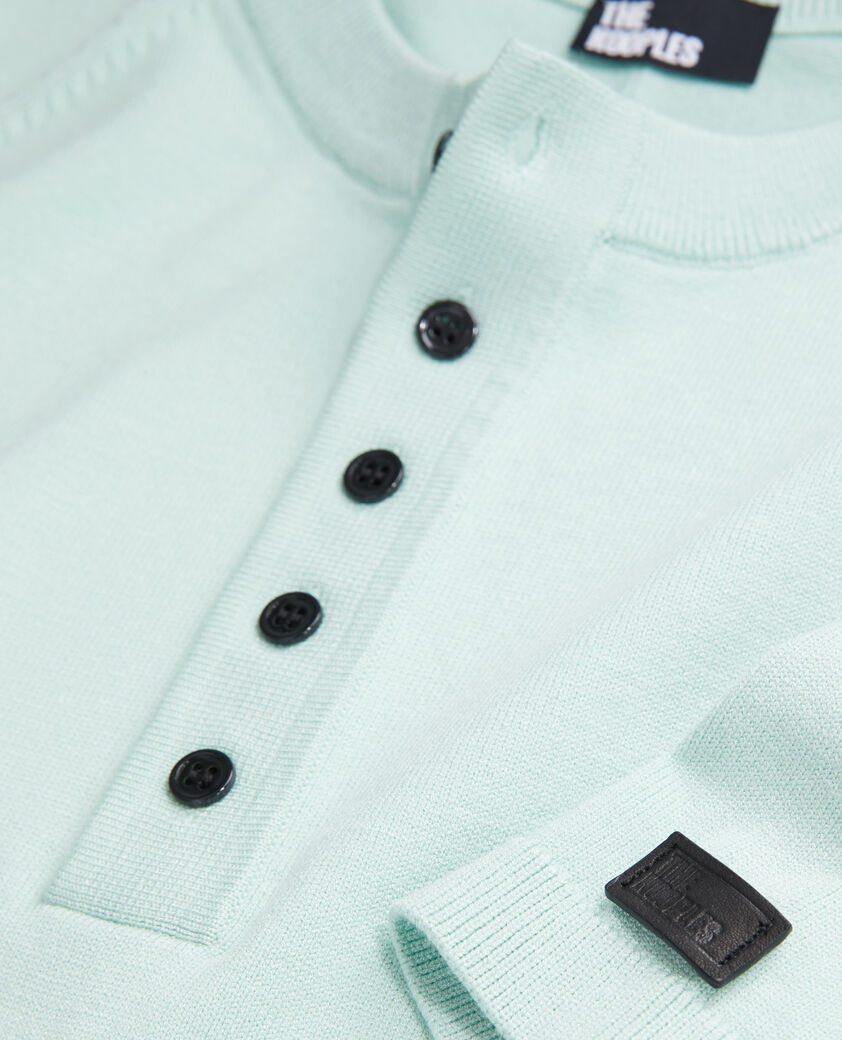 The Kooples HERREN OCEAN grünes t-shirt aus strick