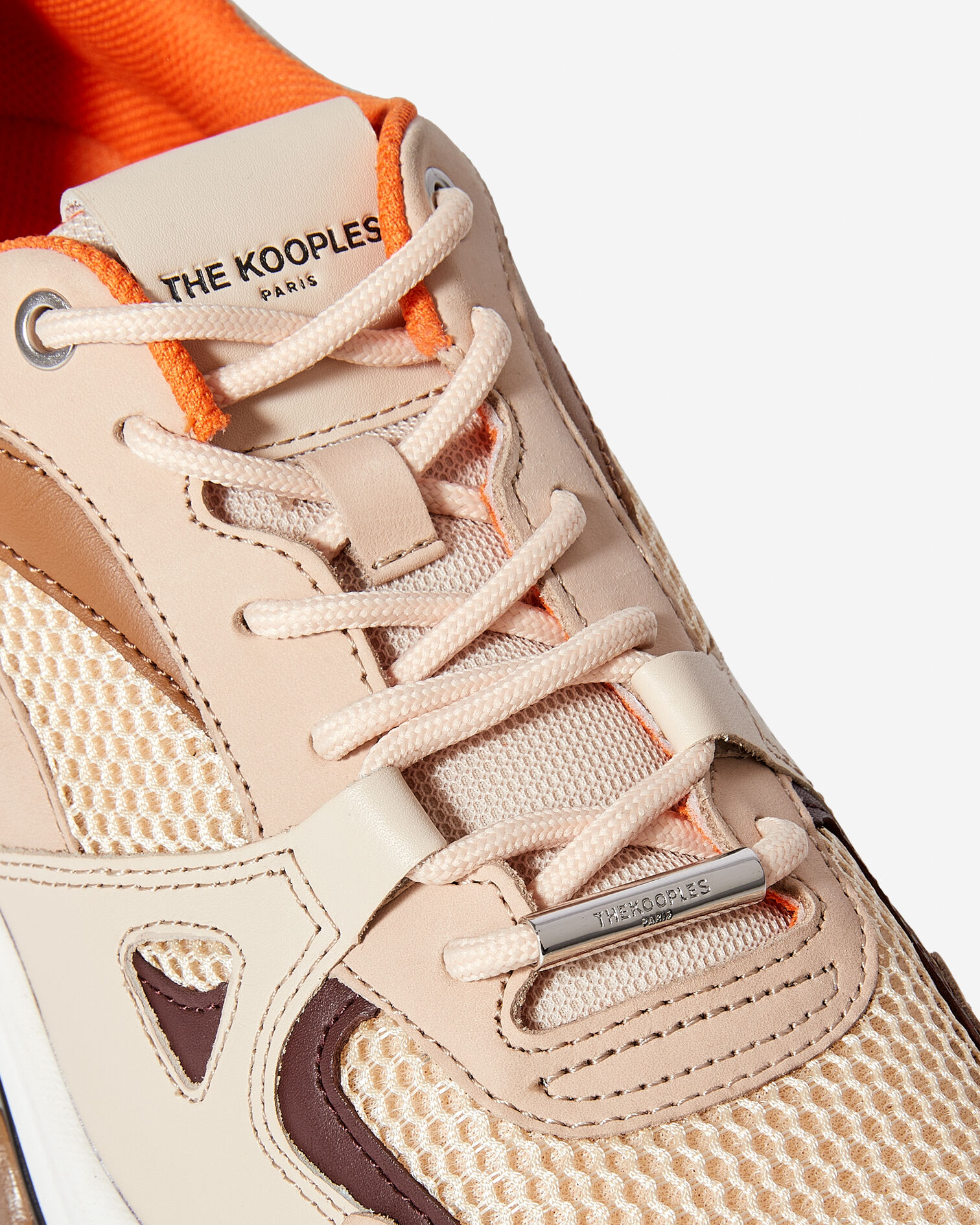 Tomorrow beige and orange sneakers, BEIGE, hi-res image number null