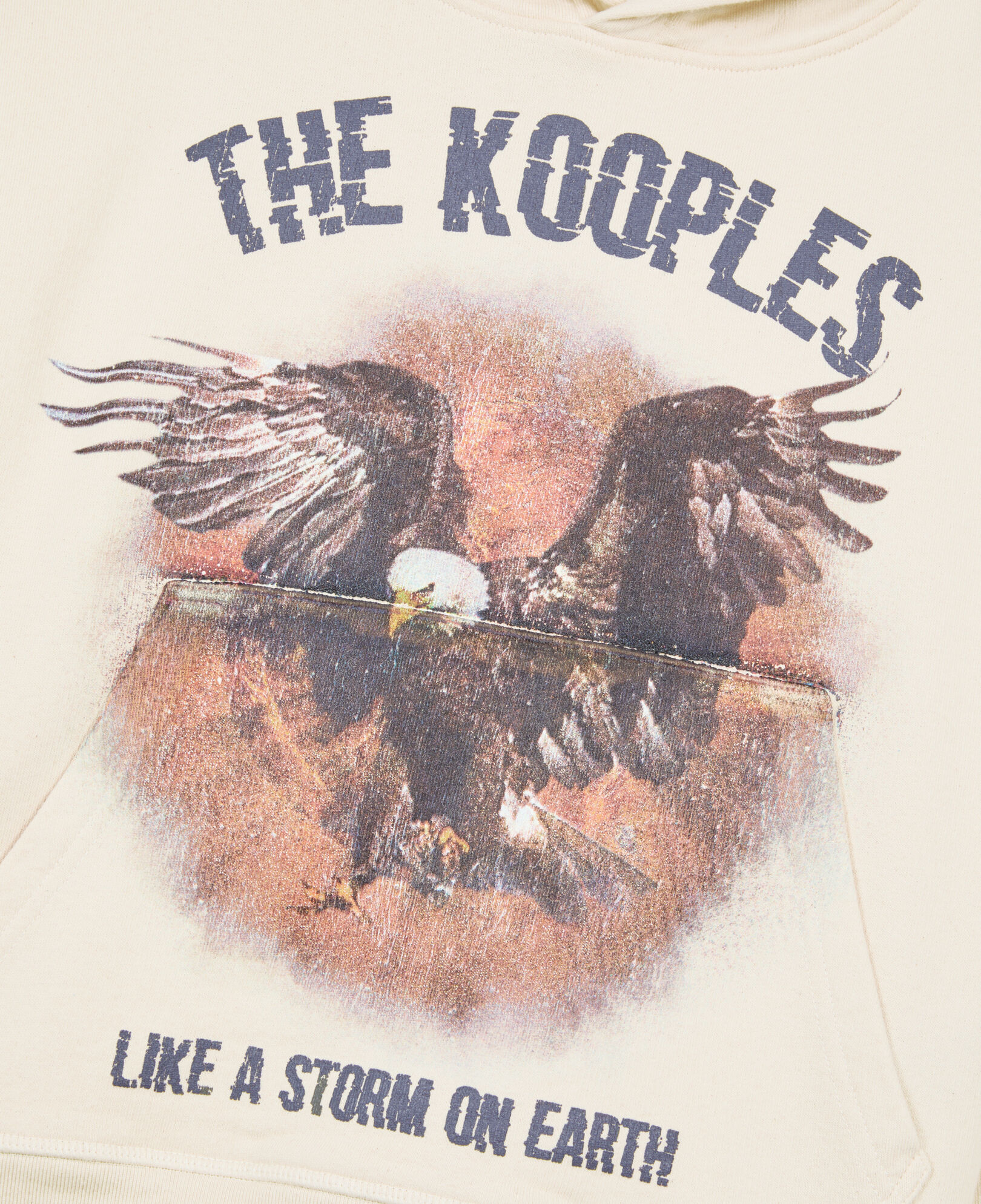 The Kooples FEMME ECRU sweatshirt à capuche écru