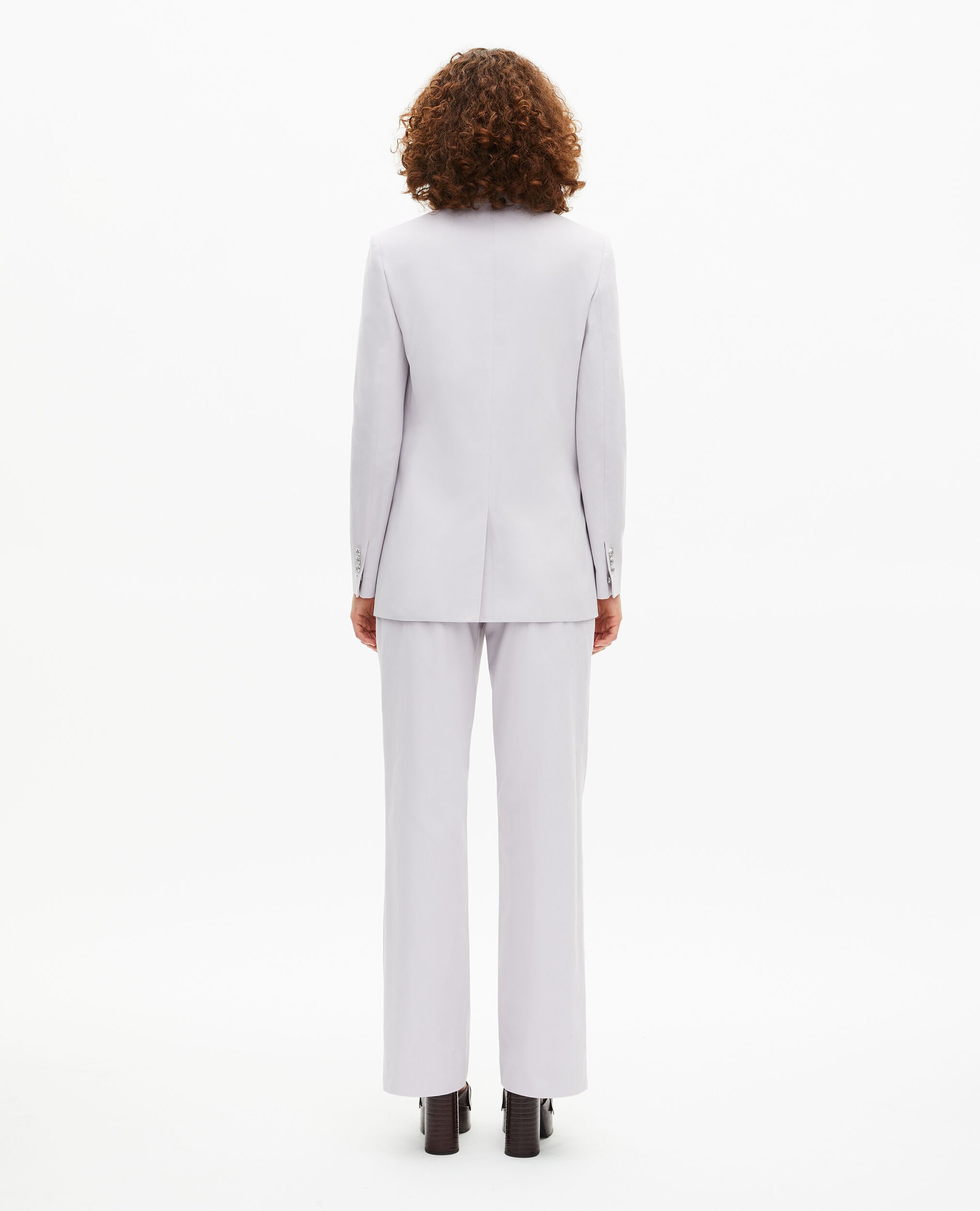 Lilac straight suit jacket, LIGHT PURPLE, hi-res image number null