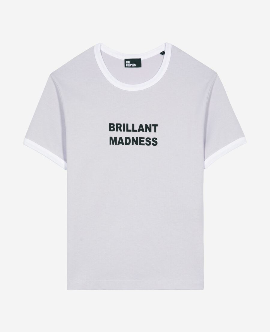 The Kooples DAMEN LIGHT PURPLE t-shirt mit siebdruck in lila