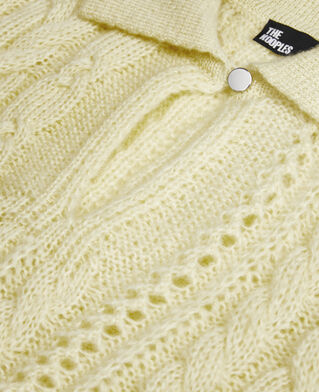 The Kooples DAMEN YELLOW gelber pullover aus einer wollmischung