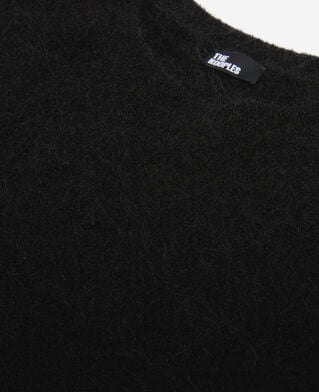 The Kooples MEN BLACK STONE black wool and mohair sweater