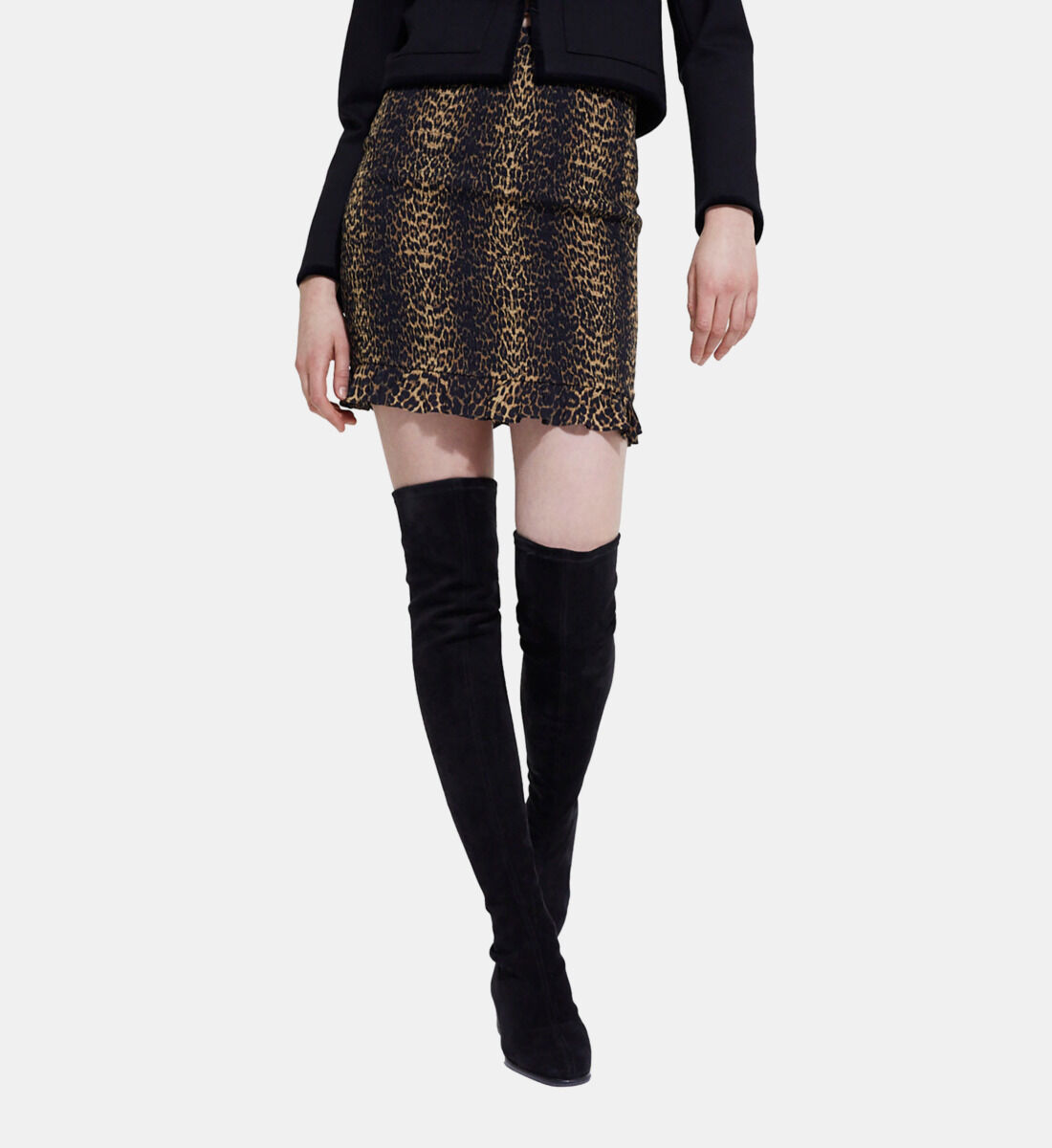 Jupe leopard the kooples top