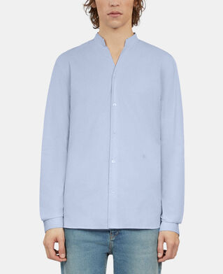 The Kooples H BLUE SKY sky blue poplin formal shirt