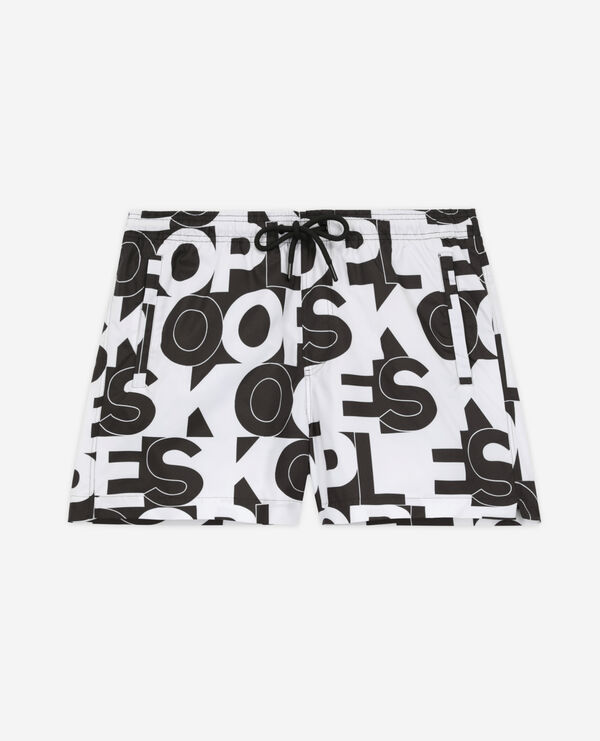 short de bain logo
