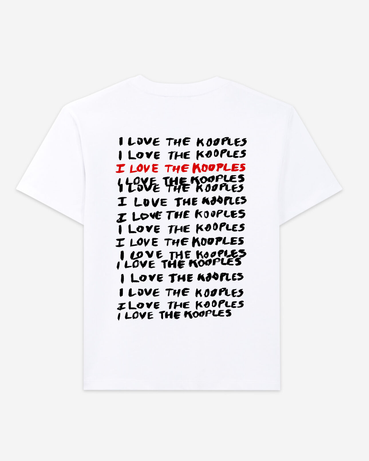 The Kooples DAMEN WHITE t-shirt baumwolle weiß love the kooples