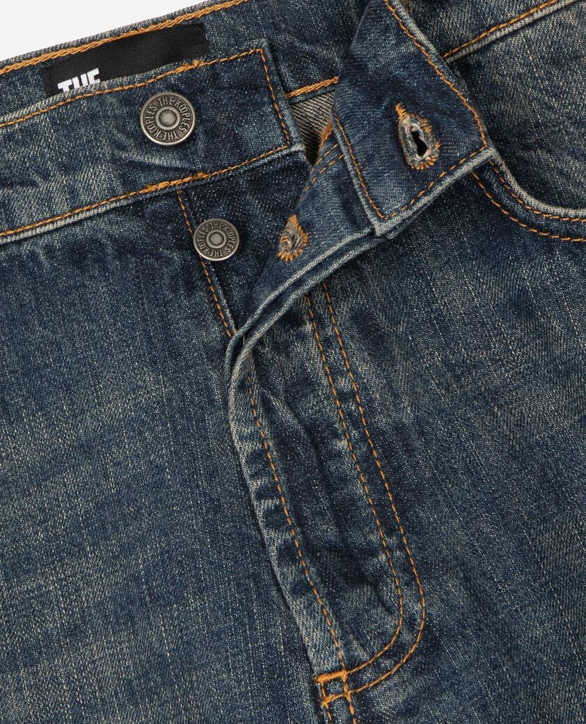 The Kooples H MEDIUM BLUE blue-gray straight-leg jeans