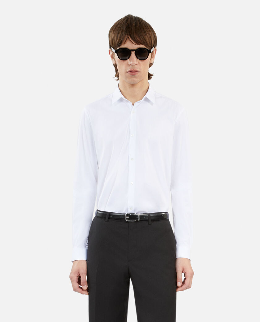 The Kooples HOMME WHITE chemise formelle en popeline blanche