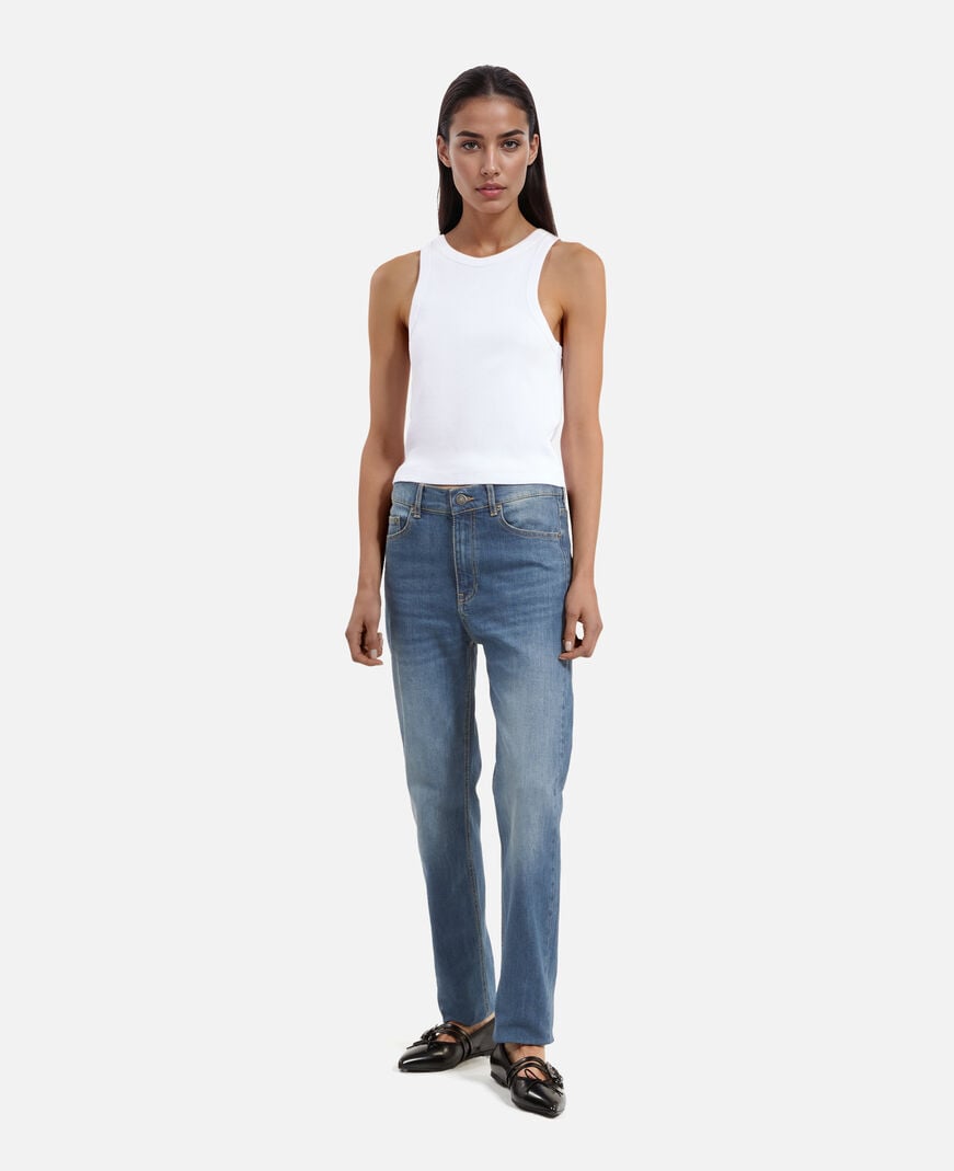 The Kooples DAMEN MEDIUM BLUE blaue slim-fit-jeans