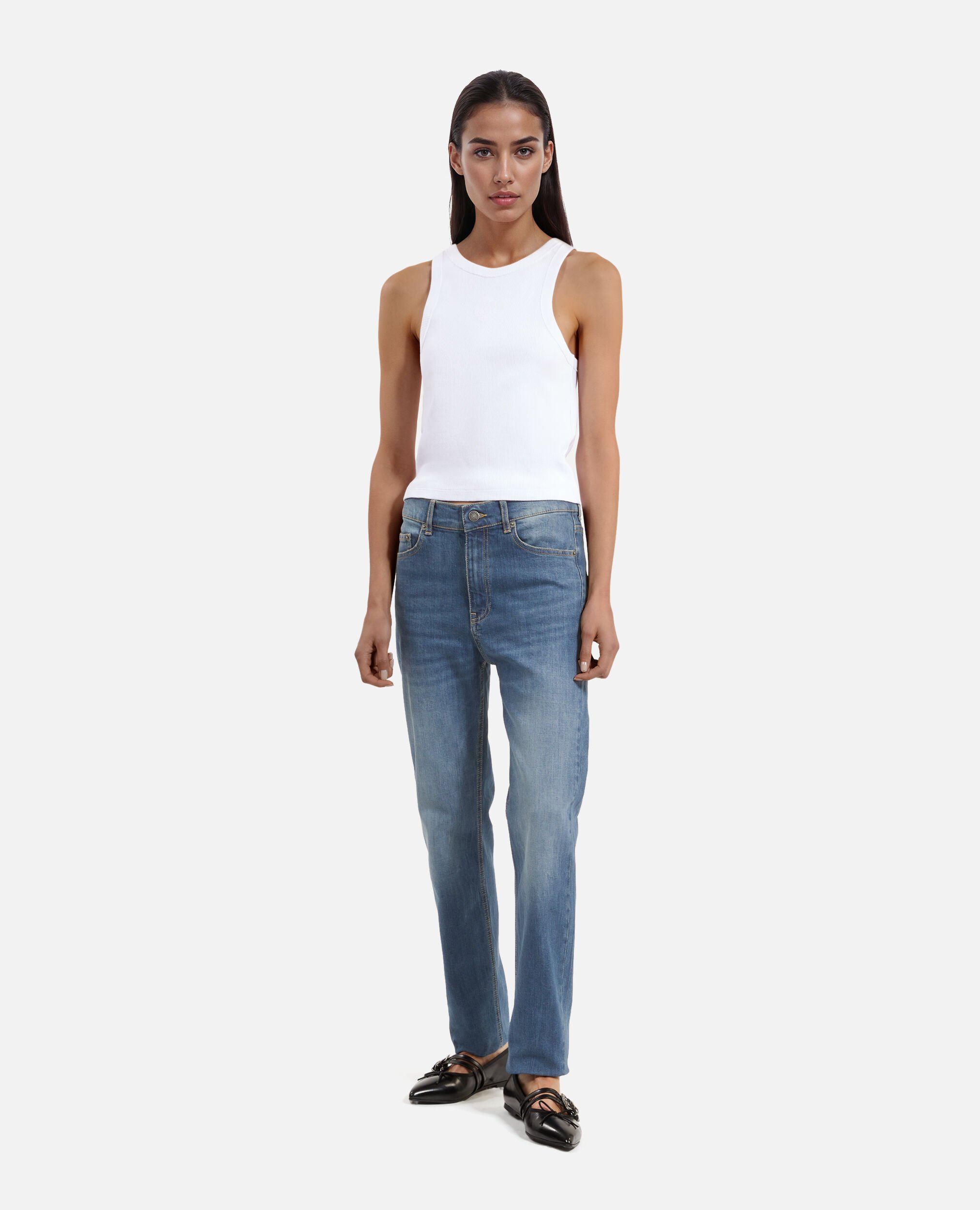 Blaue Slim-Fit-Jeans, MEDIUM BLUE, hi-res image number null