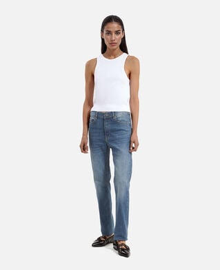 The Kooples DAMEN MEDIUM BLUE blaue slim-fit-jeans