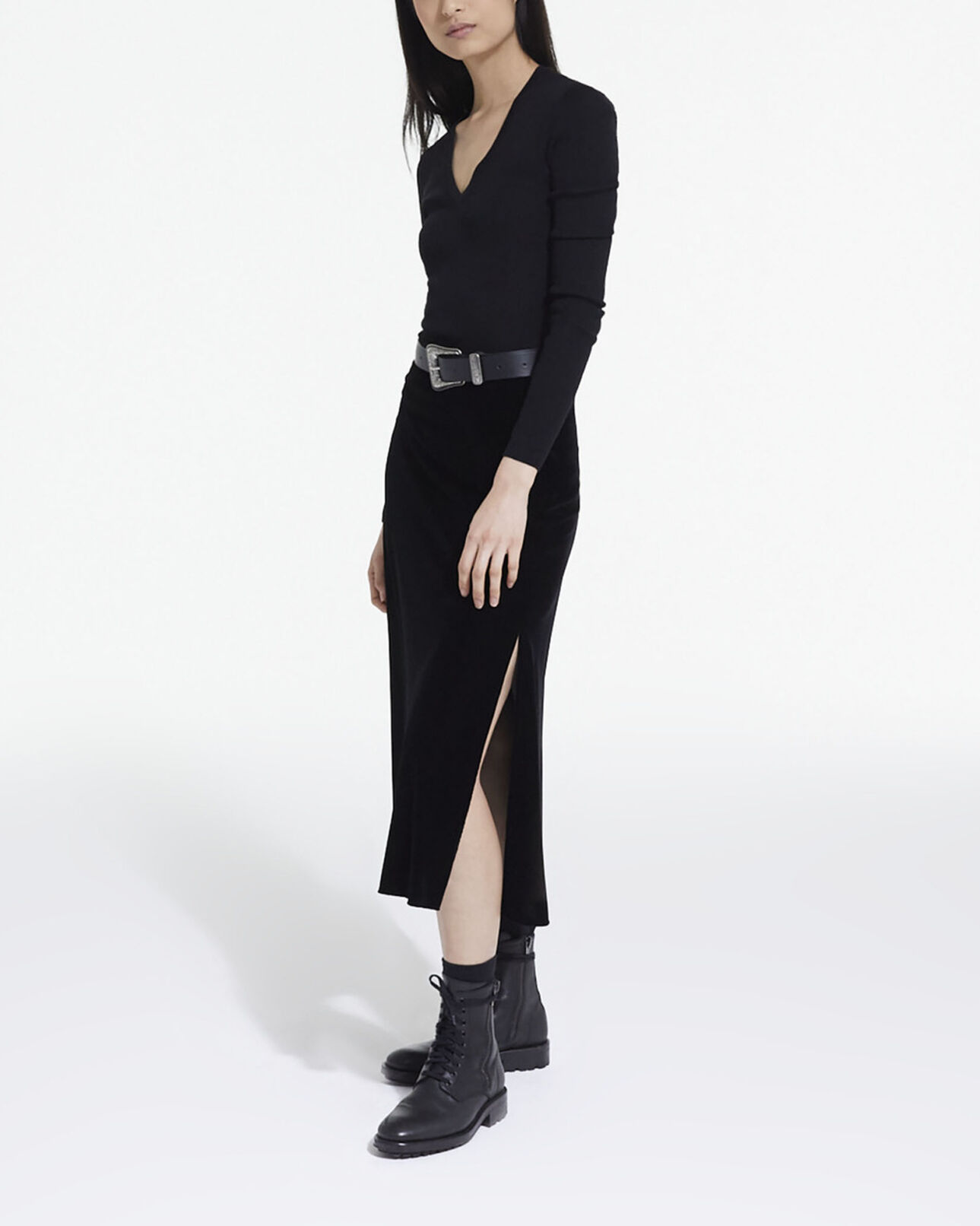 The Kooples FEMME BLACK pull en laine noir
