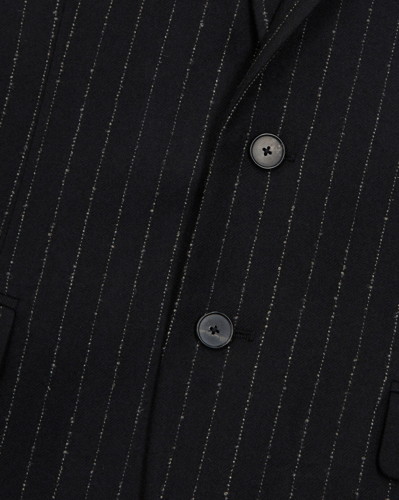 The Kooples MEN BLACK WHITE striped suit jacket