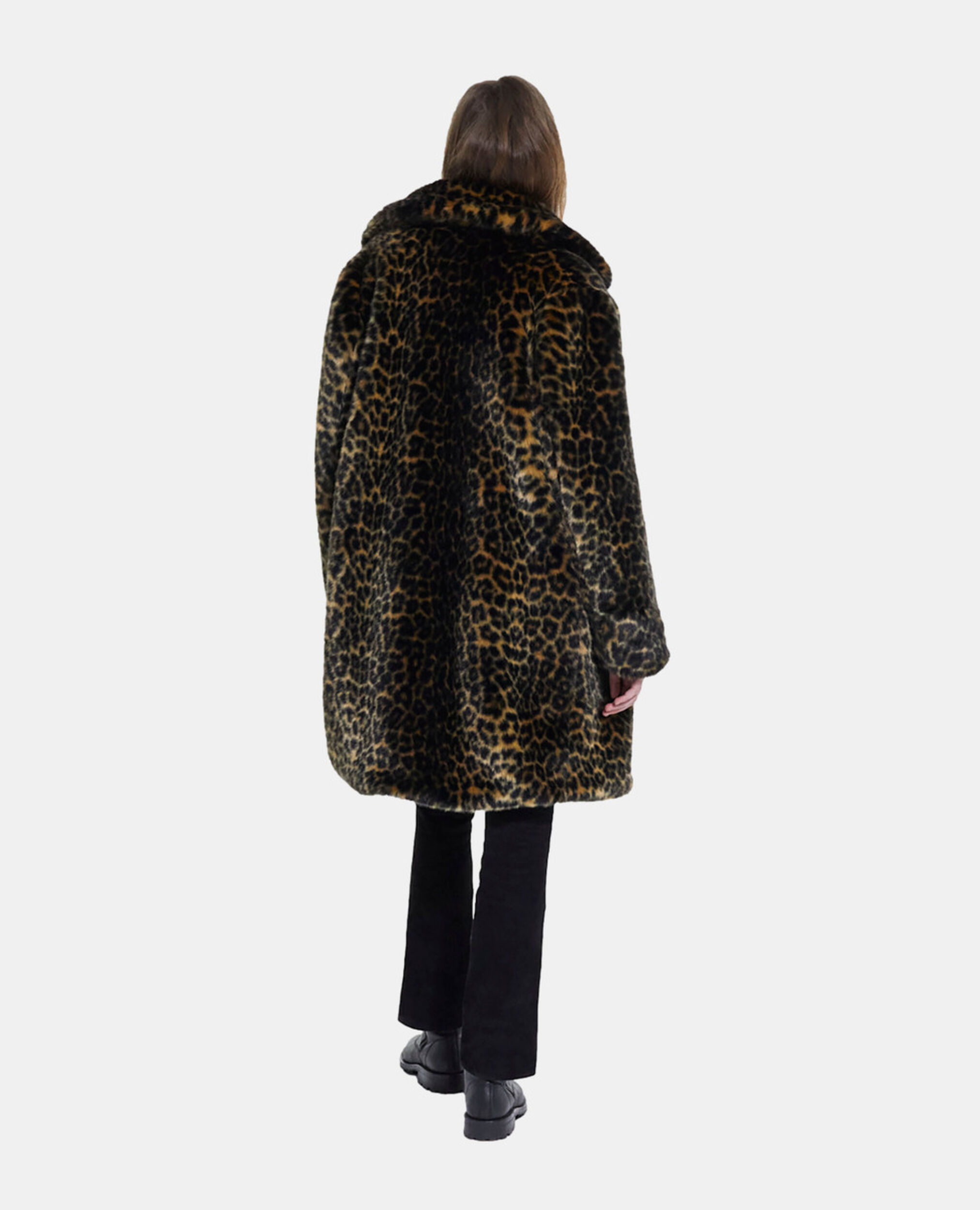 Kunstpelzmantel mit Leopardenmotiv, LEOPARD, hi-res image number null