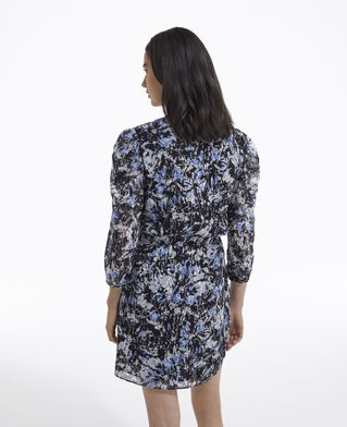 The Kooples DAMEN BLUE WHITE kurzes kleid weiß und blau print