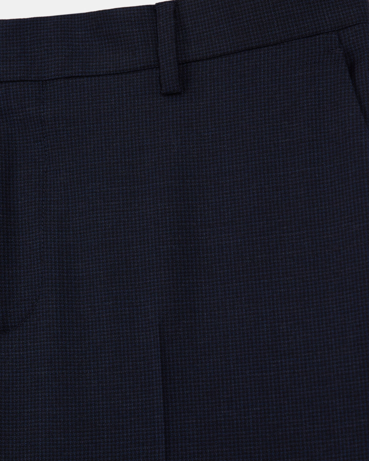 Navy blue wool suit pants, NAVY, hi-res image number null