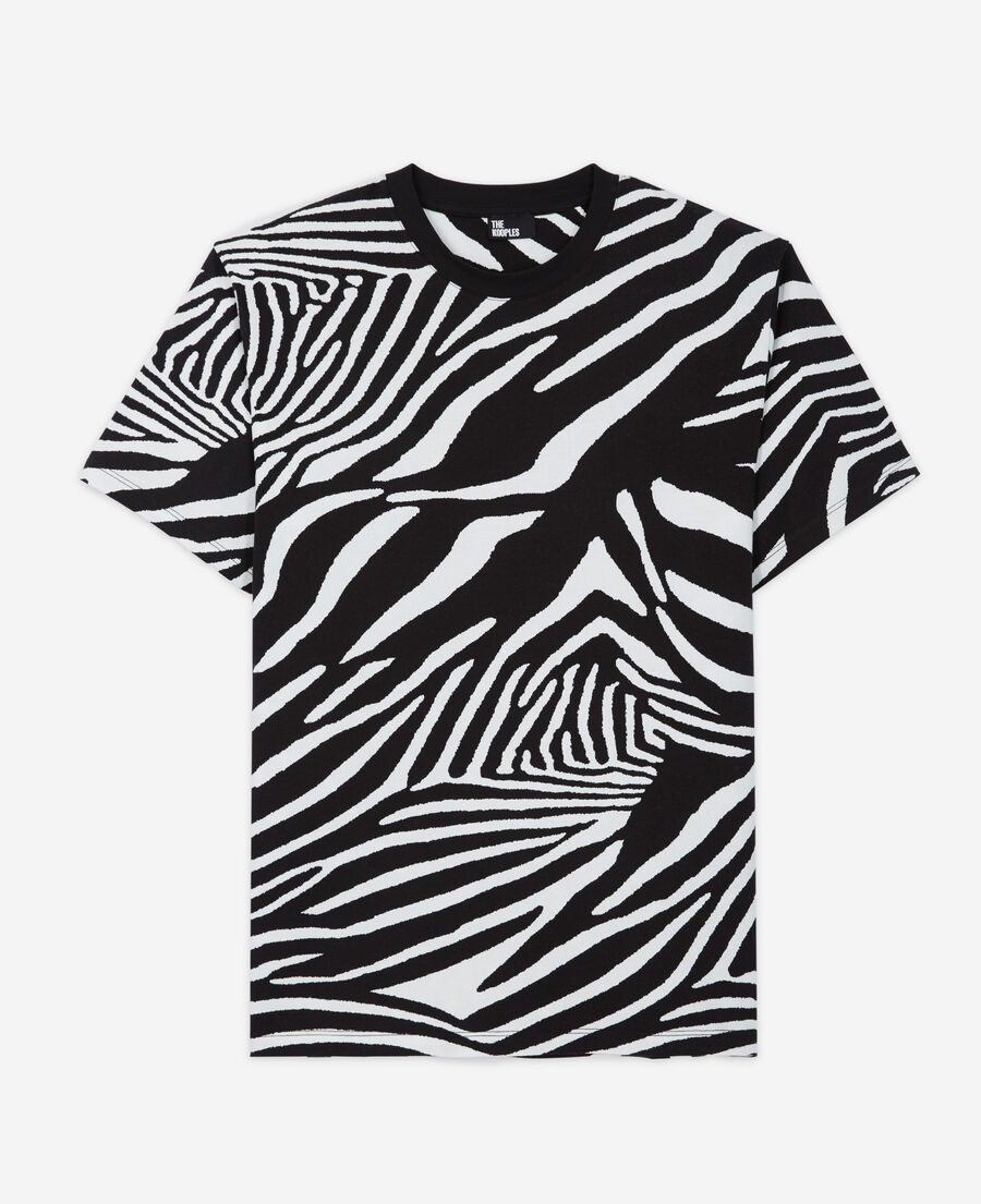 t-shirt herren mit zebra-print
