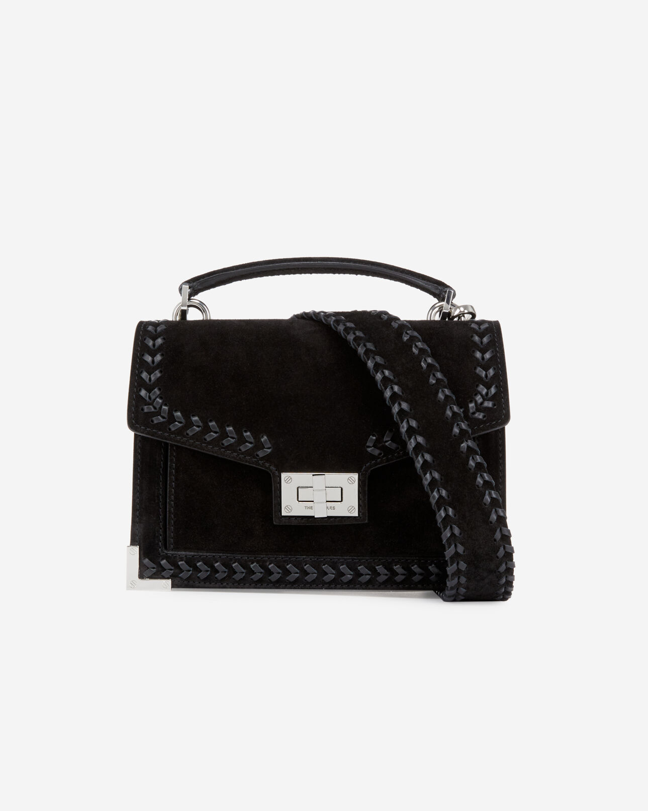 The Kooples WOMEN BLACK small emily bag in black leather