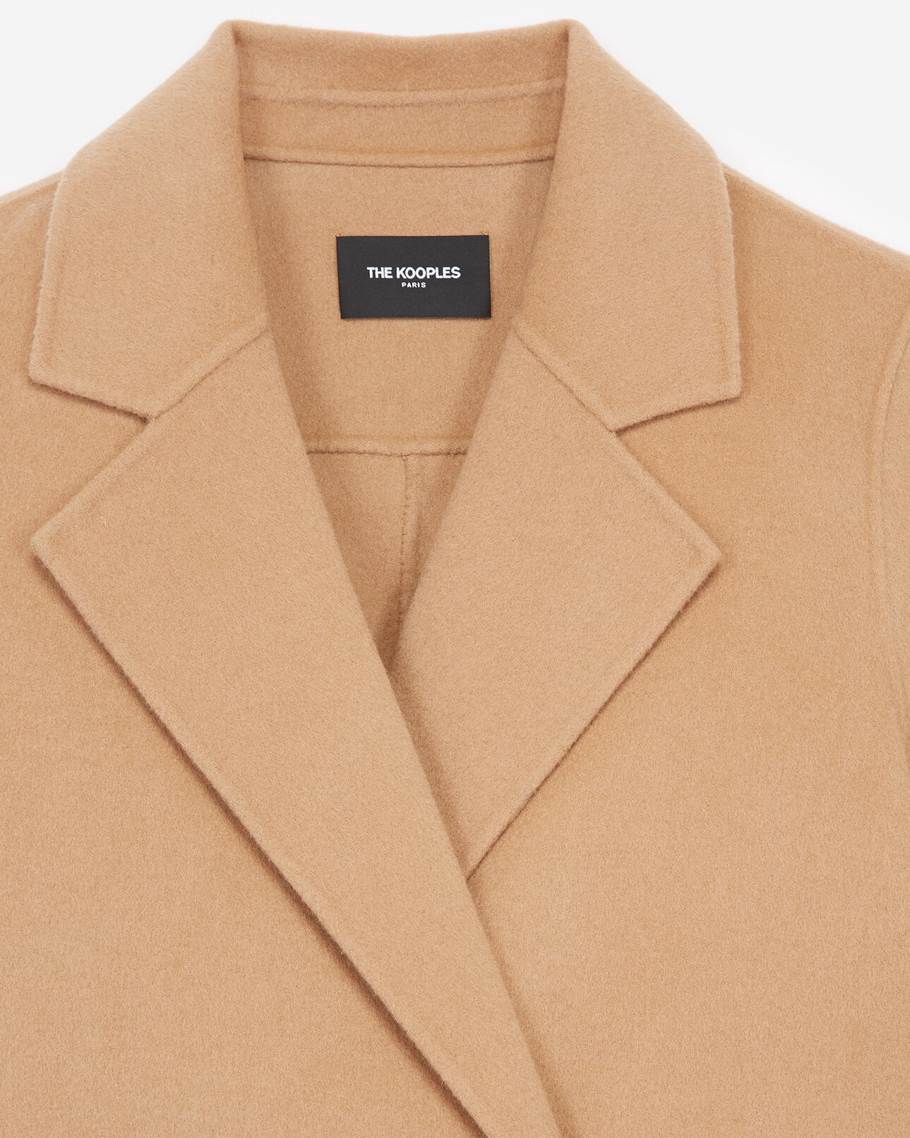 The Kooples DAMEN CAMEL camelfarbener winter-wollmantel