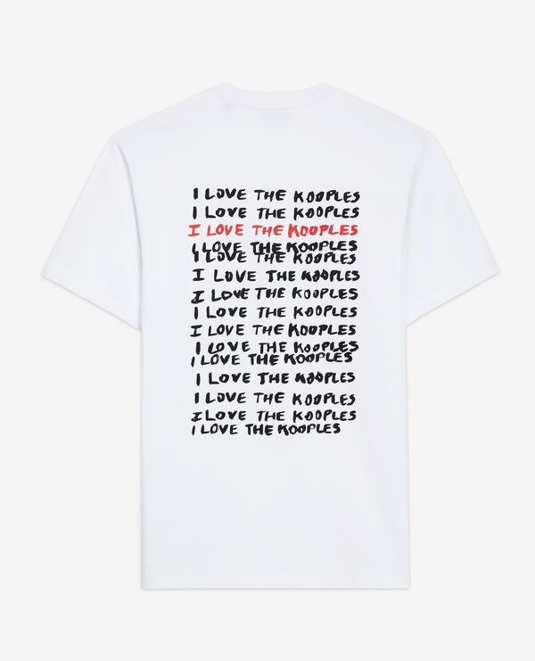 Camiseta I Love Kooples blanca