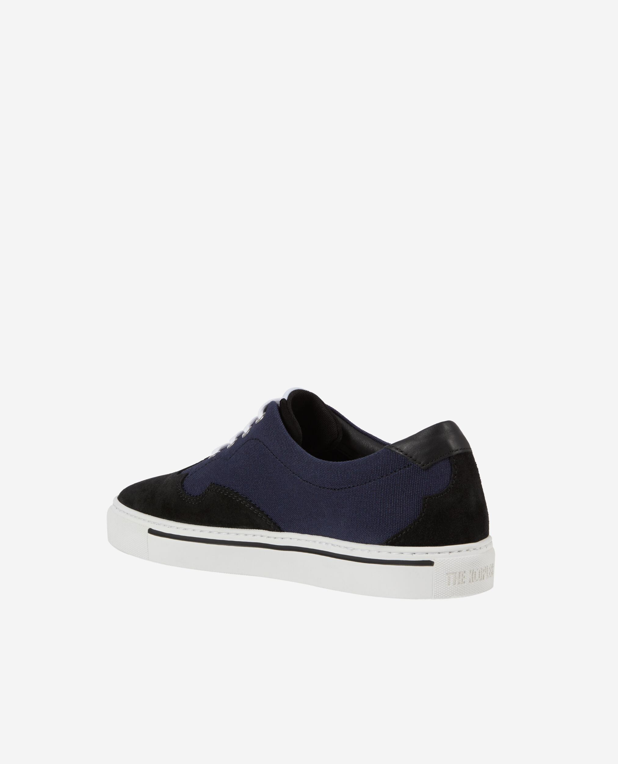 Navy blue canvas sneakers, NAVY, hi-res image number null