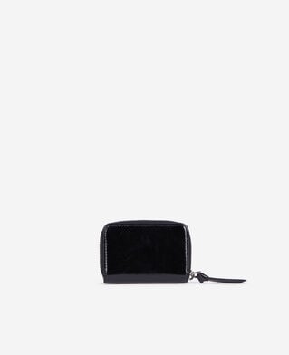 The Kooples DAMEN BLACK amelia geldbörse aus schwarzem leder